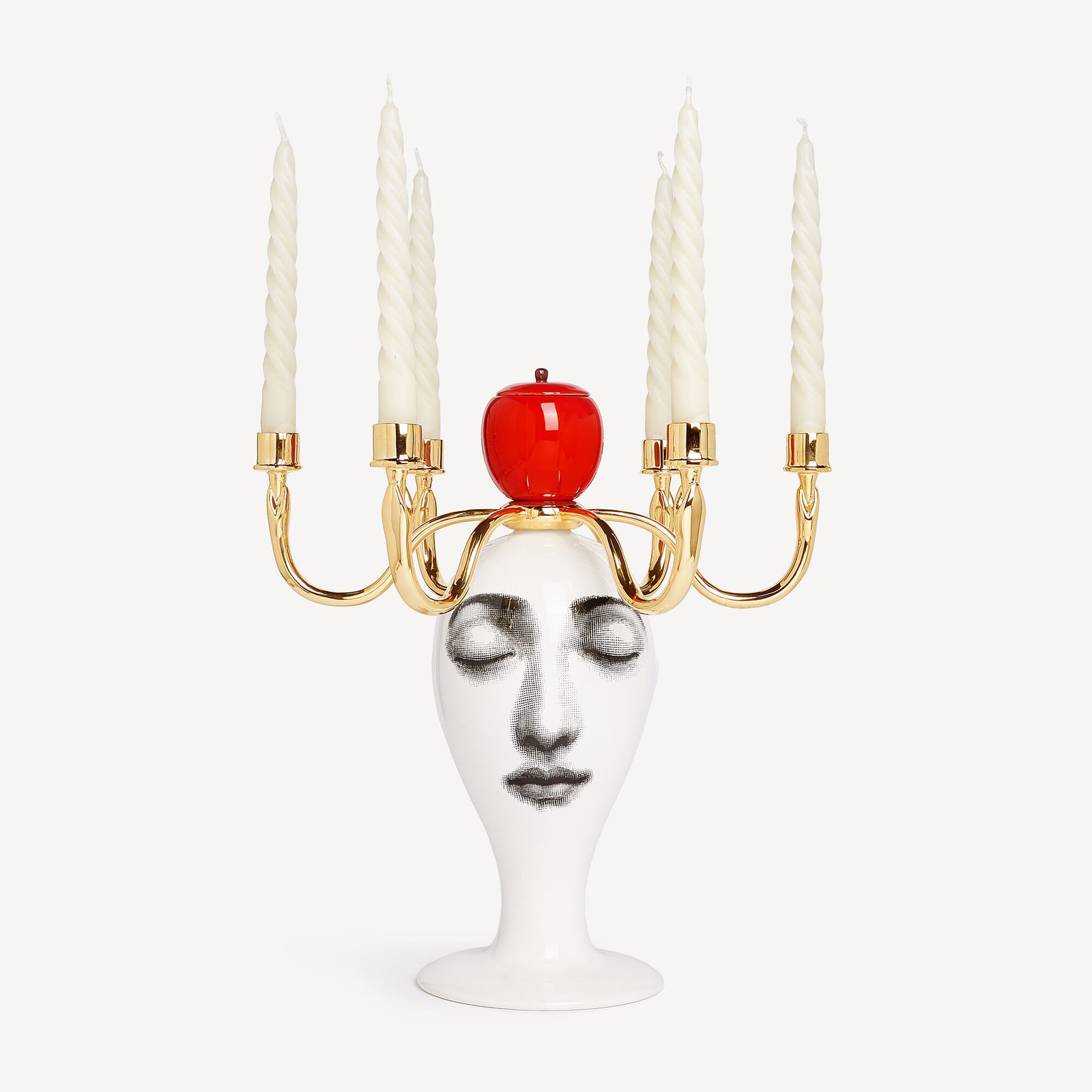SUL TARDI Candelabro - Decoro Peccato Originale - Fragranza Frutto Proibito