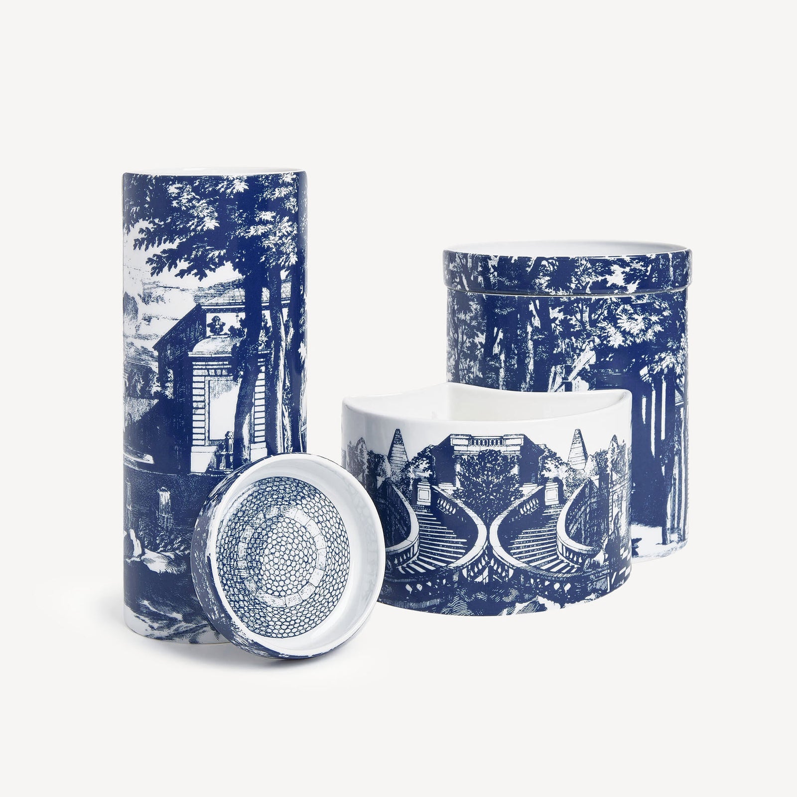 NEL MENTRE Set di candele profumate - Decoro Giardino Settecentesco - Fragranza Giardino Segreto