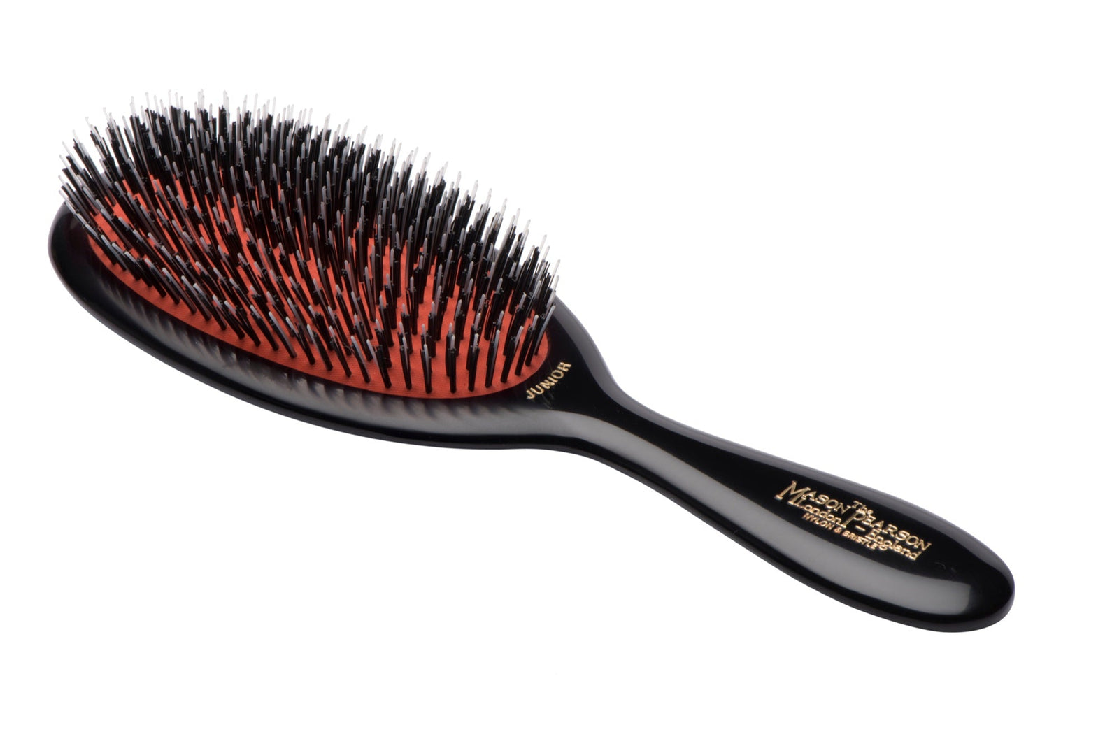 Mason Pearson BN2 Junior Bristle Nylon Dark Ruby